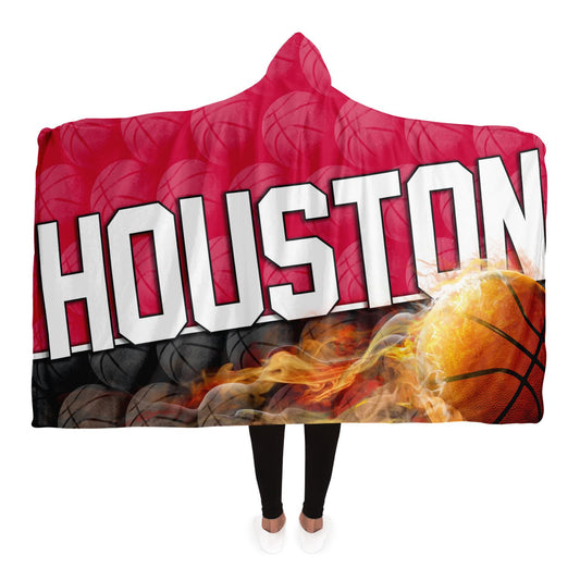 Houston Basketball Hooded Blanket