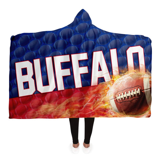 Buffalo Football Hooded Blanket