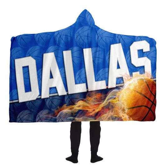 Dallas Basketball Hooded Blanket