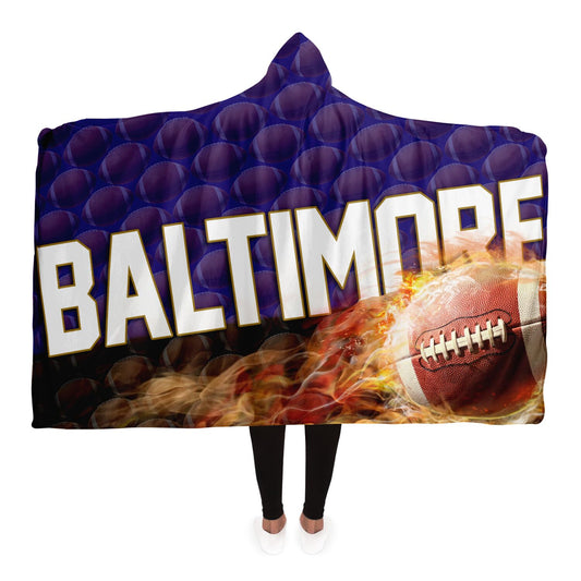 Baltimore Football Hooded Blanket