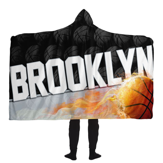 Brooklyn Basketball Hooded Blanket