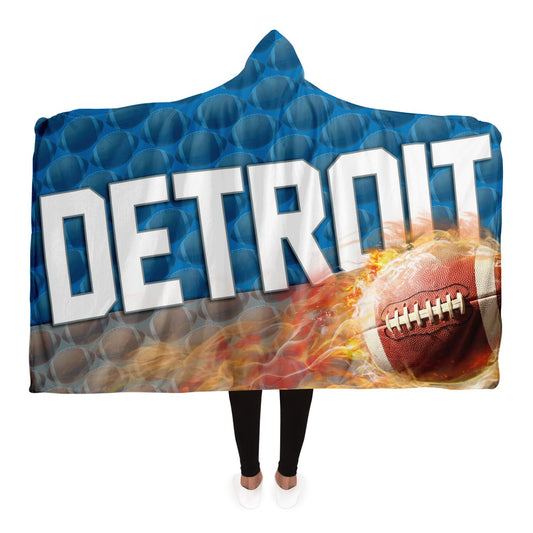 Detroit Football Hooded Blanket