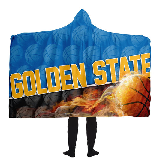 Golden State Basketball Hooded Blanket