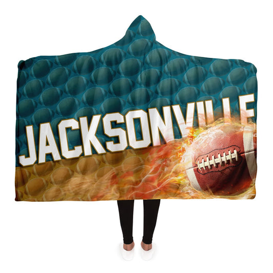 Jacksonville Football Hooded Blanket