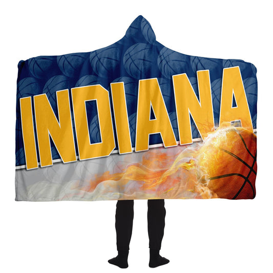 Indiana Basketball Hooded Blanket