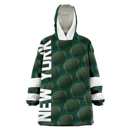 New York Green Football Snuggly Hoodie