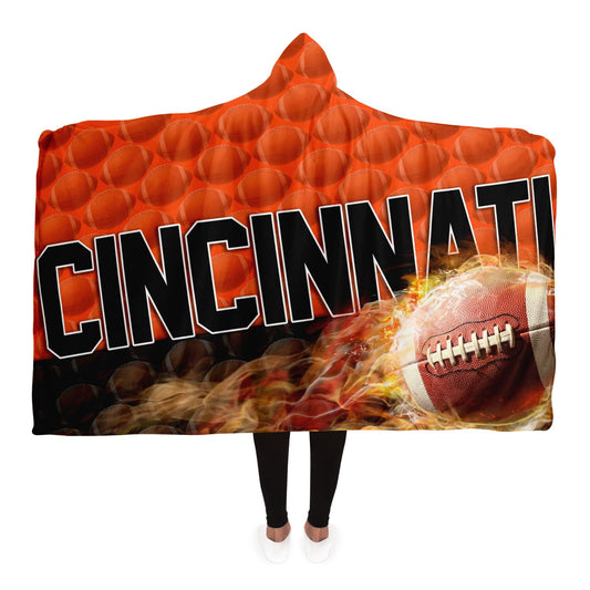 Cincinnati Football Hooded Blanket