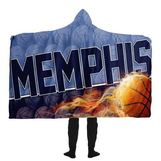 Memphis Basketball Hooded Blanket