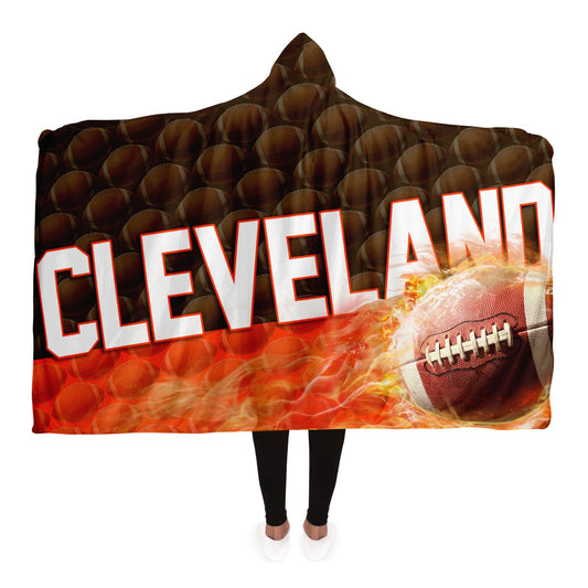 Cleveland Football Hooded Blanket