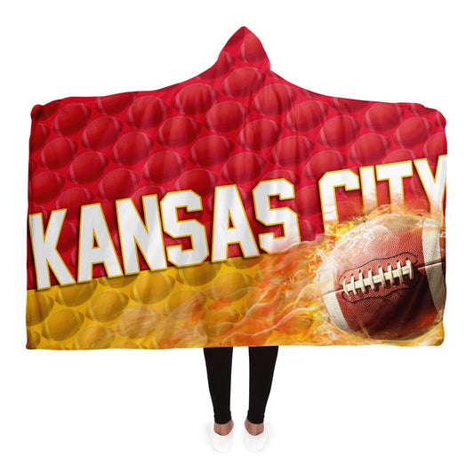 Kansas City Football Hooded Blanket