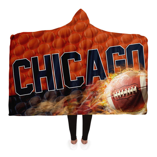 Chicago Football Hooded Blanket